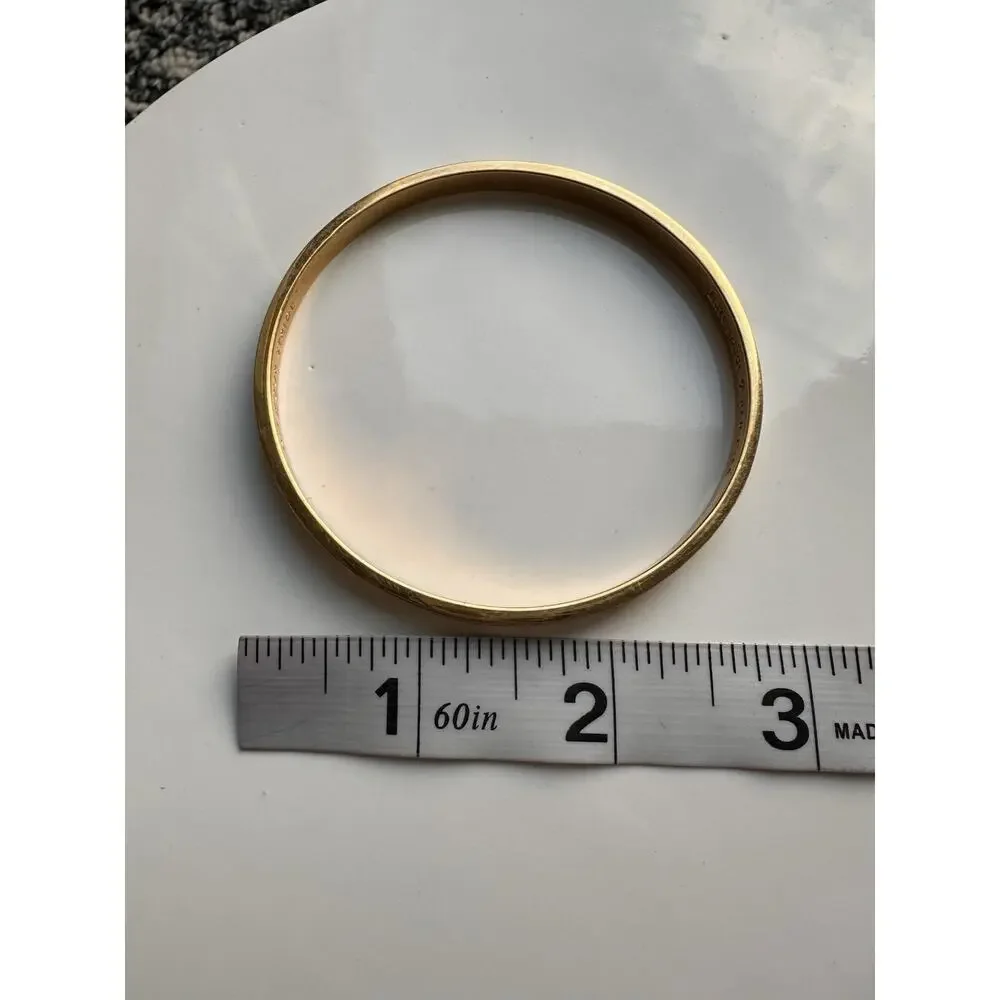 Kate Spade Hit Your Stride Idiom Bangle Gold Tone Yellow White Enamel - Picture 10 of 11